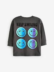 Grey 100% Cotton Long Sleeve Character T-Shirt (3mths-7yrs) - Image 2 of 3