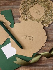 Craft Wreath 10 Pack Christmas Multipack Cards - Image 2 of 3