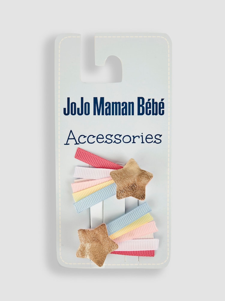 JoJo Maman Bébé Gold 2-Pack Star Clips - Image 1 of 3