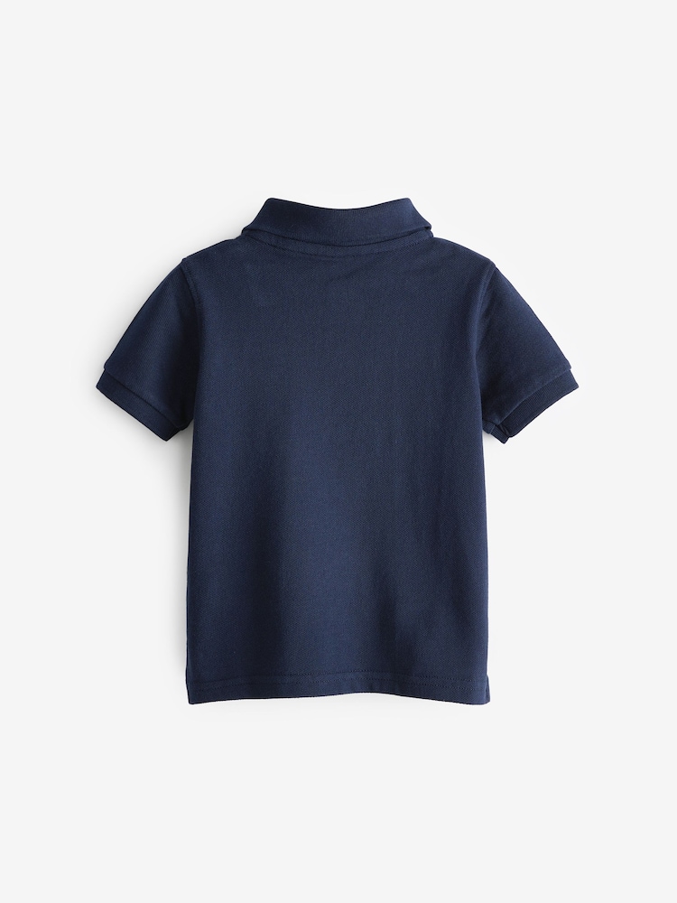 Gap Navy Blue Logo Pique Short Sleeve Polo Shirt (Newborn-5yrs) - Image 2 of 3