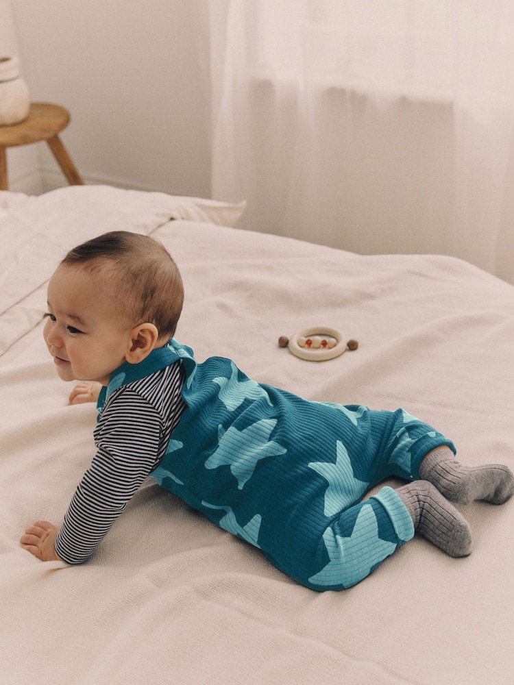 Azul marino con estrella - Peto y bodi de punto para bebé (0meses-2años) - Imagen 2 de 16 Azul marino con estrella - Peto y bodi de punto para bebé (0meses-2años) - Imagen 2 de 16