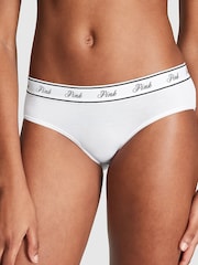 PINK Black/Grey/White/Blue/Navy Blue Hipster 5 Pack Knickers - Image 2 of 3
