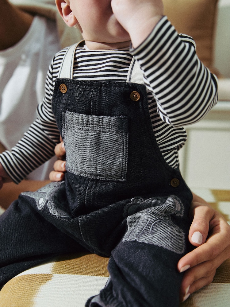 Mono Koala Baby Denim Dungarees and Bodysuit Set (0mths-2yrs) - Image 4 of 15