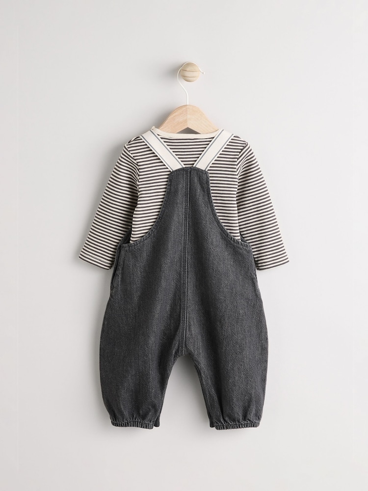 Mono Koala Baby Denim Dungarees and Bodysuit Set (0mths-2yrs) - Image 5 of 15