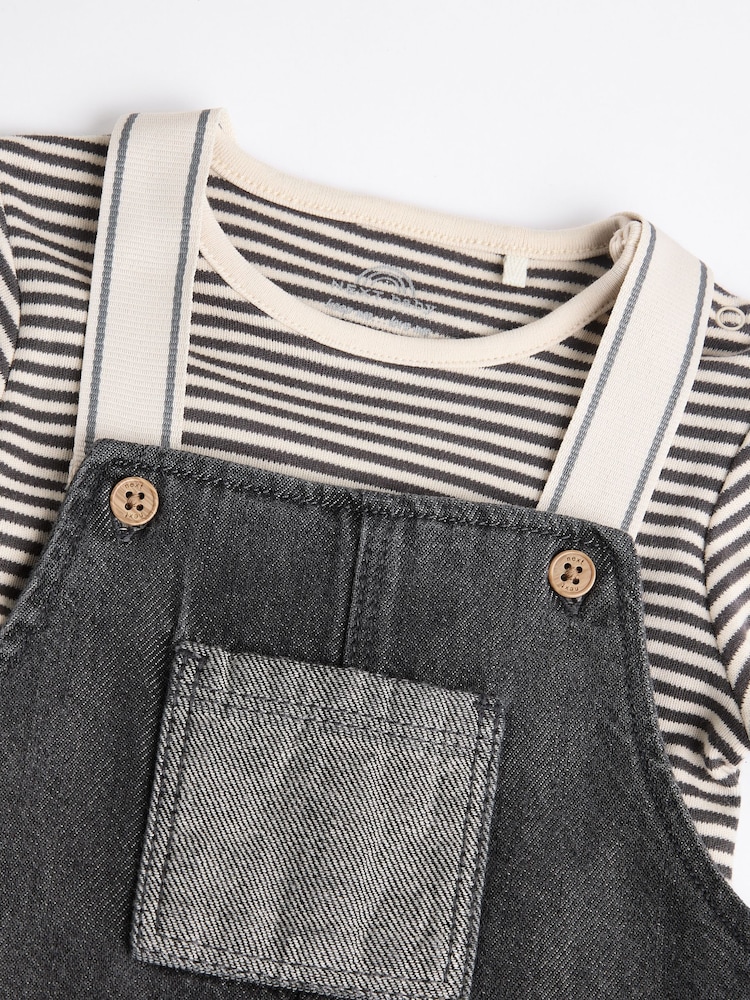 Mono Koala Baby Denim Dungarees and Bodysuit Set (0mths-2yrs) - Image 9 of 15