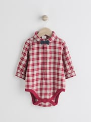 Red Check Baby 100% Cotton Shirt Trousers and Braces Set 4 Piece (0mths-2yrs) - Image 8 of 14