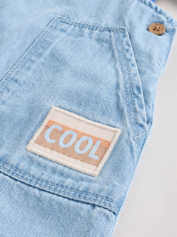 Bright Varsity Baby Denim Dungarees and Bodysuit Set (0mths-2yrs) - Image 5 of 8