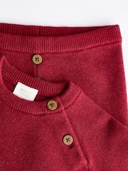 Red Knitted Top and Leggings Baby Set (0mths-2yrs) - Image 12 of 16