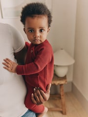 Red Knitted Top and Leggings Baby Set (0mths-2yrs) - Image 2 of 16
