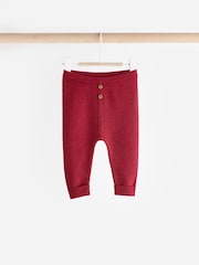 Red Knitted Top and Leggings Baby Set (0mths-2yrs) - Image 9 of 16