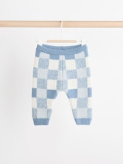 Blue Checkerboard Baby Knitted Jumper and Leggings Set (0mths-2yrs) - Image 5 of 12