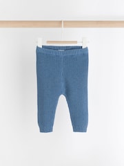 Blue Bear - Baby Knitted Top and Leggings Set (0mths-2yrs) - Изображение 4 из 9