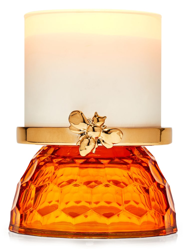 Bath & Body Works Honeycomb 3Wick Candle Holder - Image 1 of 1 Bath & Body Works Honeycomb 3Wick Candle Holder - Image 1 of 1