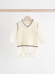 Neutral/Mono - Zestaw 3 częściowy z dzianinową kamizelką i legginsami (0 mies. – 2 lata) - Image 6 of 14