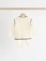 Neutral/Mono - Zestaw 3 częściowy z dzianinową kamizelką i legginsami (0 mies. – 2 lata) - Image 7 of 14