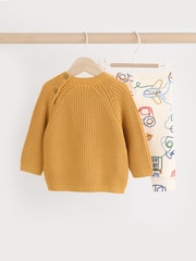 Ochre Yellow Transport Baby Knitted Top and Leggings Set (0mths-2yrs) - Image 6 of 15