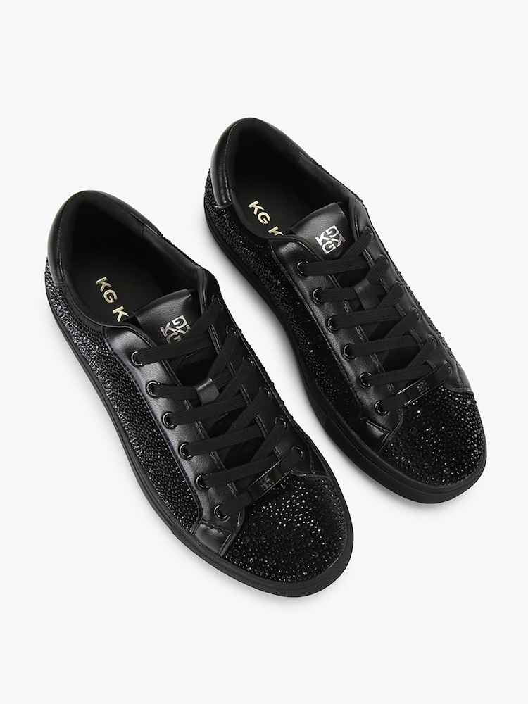 KG Kurt Geiger Black Digby Trainers - Image 2 of 4 KG Kurt Geiger Black Digby Trainers - Image 2 of 4