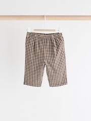 Brown Check Baby 100% Cotton Knitted Jumper and Trousers 3 Piece Set (0mths-2yrs) - Image 10 of 18