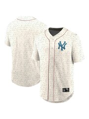 Fanatics MLB New York Yankees Terrazzo Foundations White FootBall Shirt - Image 1 of 3