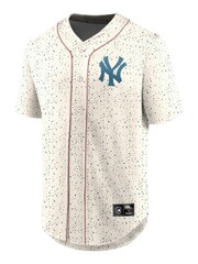 Fanatics MLB New York Yankees Terrazzo Foundations White FootBall Shirt - Image 2 of 3