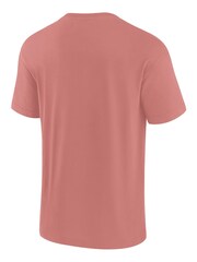 Fanatics Pink MLB Los Angeles Dodgers Terrazzo Short Sleeve Crew 100% Cotton T-Shirt - Image 3 of 3