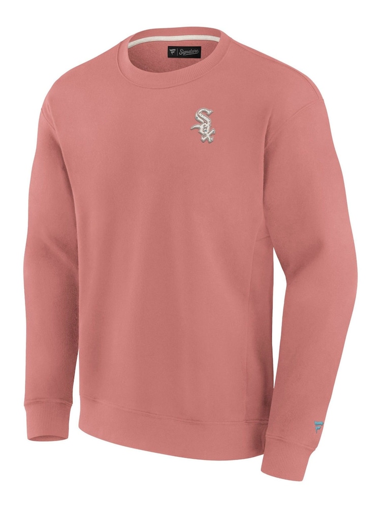 Fanatics Pink MLB Chicago White Sox Terrazzo Fleece Crew Sweatshirt - Image 2 of 3