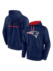 Fanatics Blue NFL New England Patriots Defender Streaky Poly Fleece Pullover Hoodie - Image 1 of 3