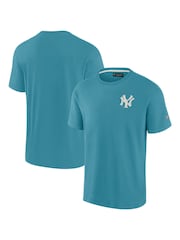Fanatics Green MLB New York Yankees Terrazzo Short Sleeve Crew 100% Cotton T-Shirt - Image 1 of 3