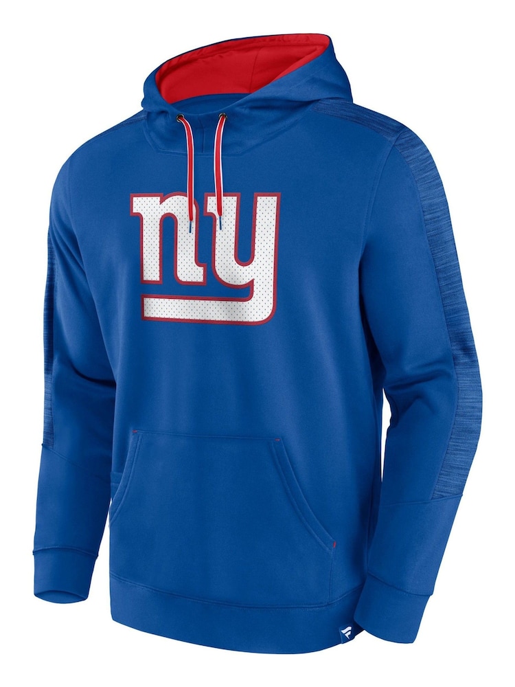 Fanatics Blue NFL New York Giants Defender Streaky Poly Fleece Pullover Hoodie - Image 2 of 3