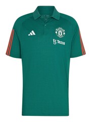 adidas Green Manchester United Training Polo Shirt - Image 1 of 1