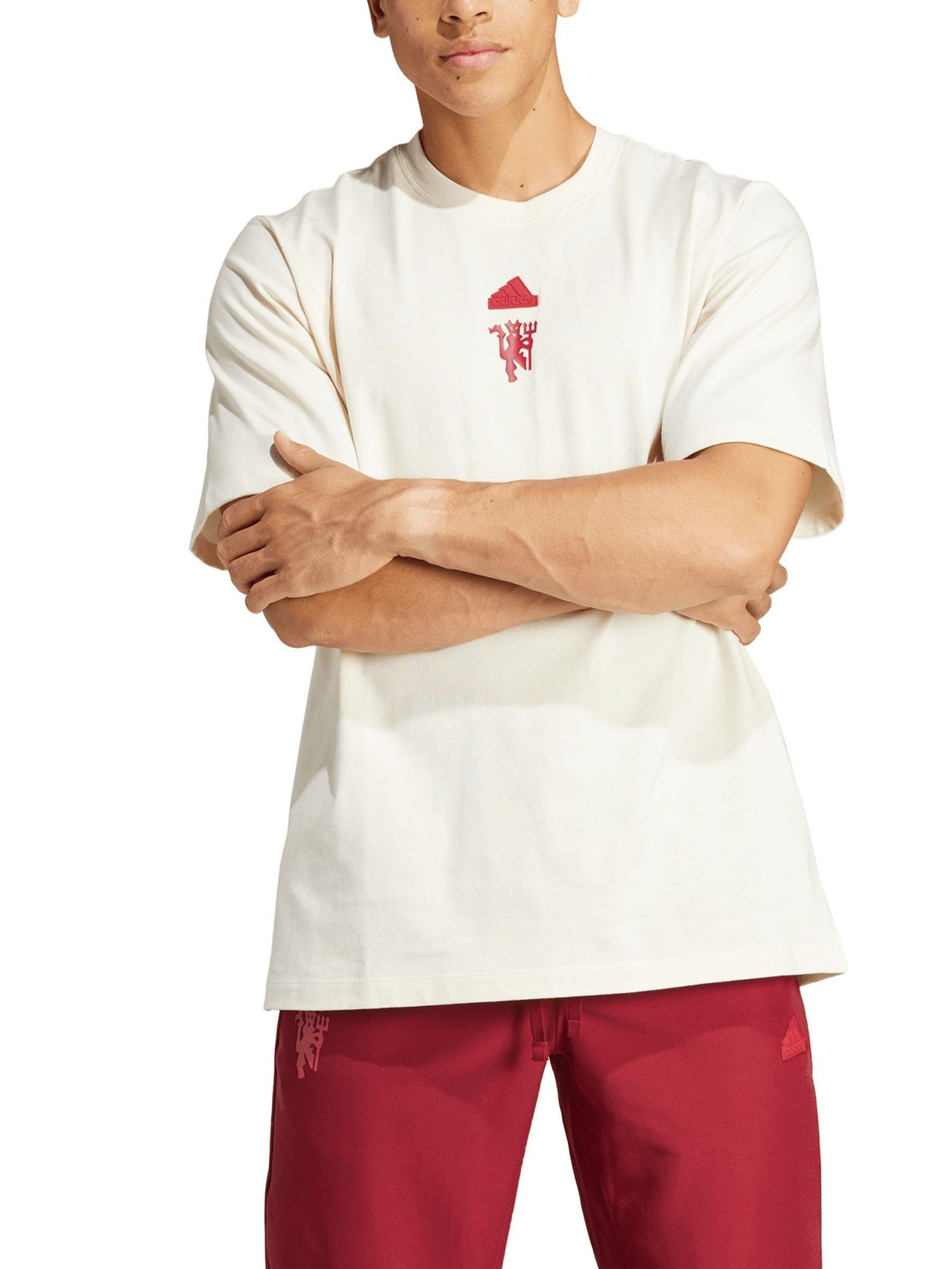 White shirt adidas cheap