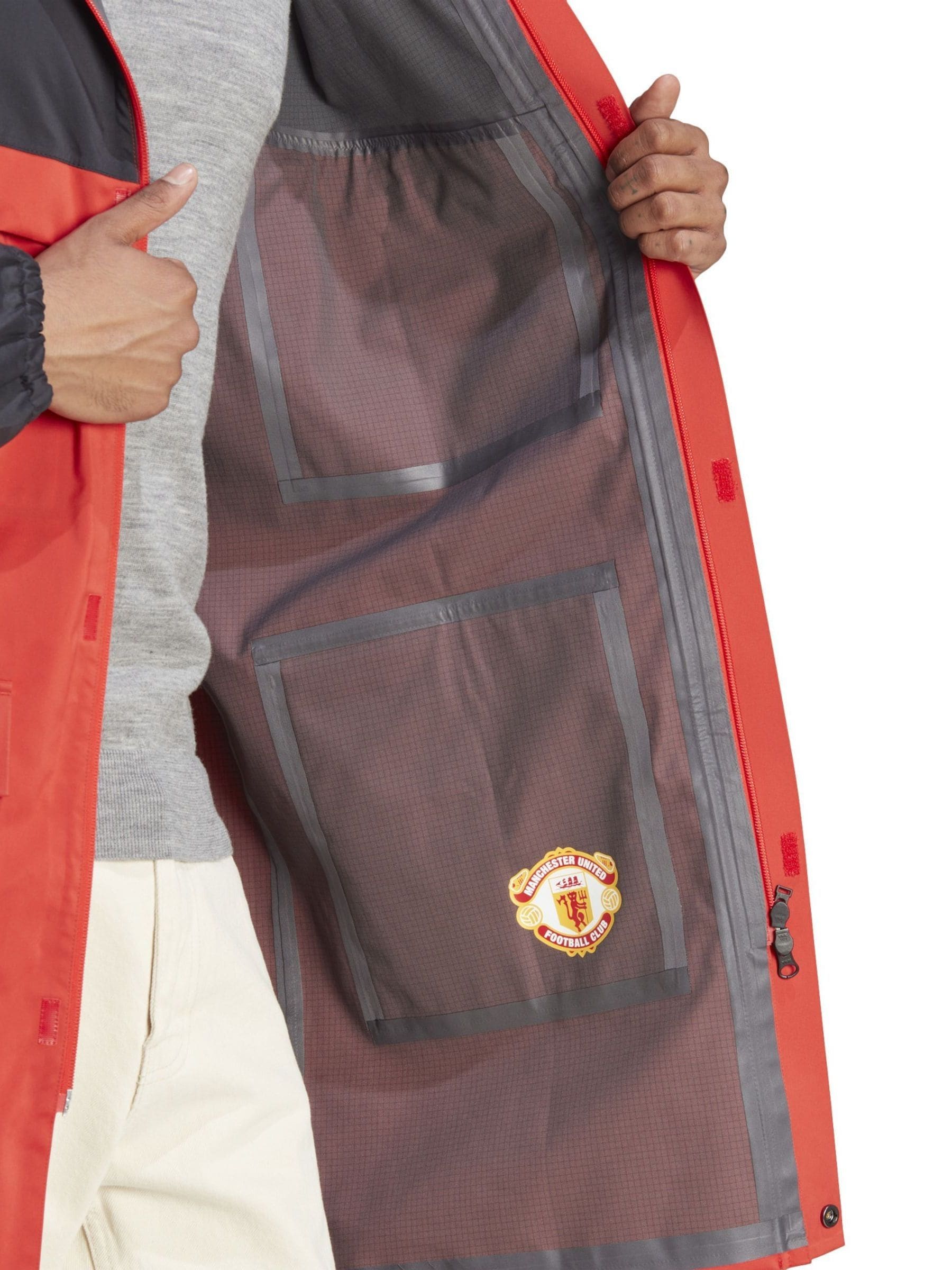 Buy adidas Red Manchester United x Originals Bench Jacket