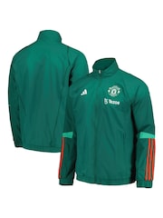 adidas Green Manchester United Training Presentation Jacket - Image 2 of 3