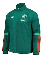 adidas Green Manchester United Training Presentation Jacket - Image 3 of 3