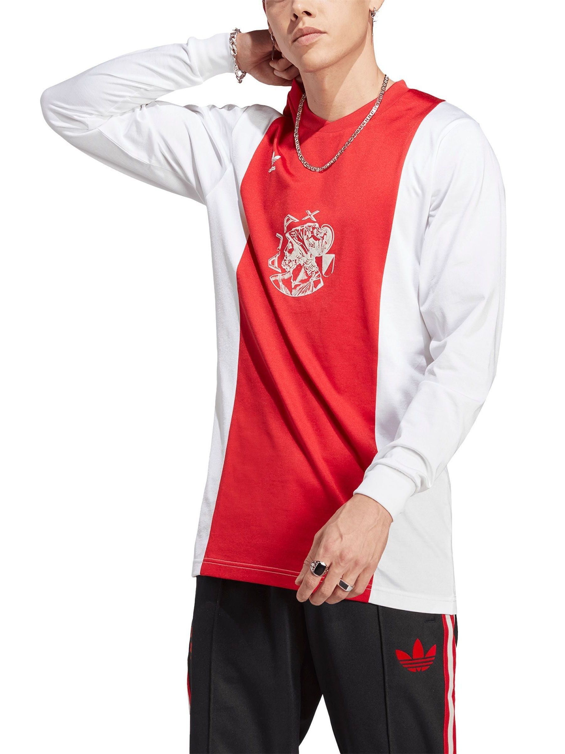 Buy adidas Red Ajax x Originals OG Long Sleeve Jersey from Next Luxembourg