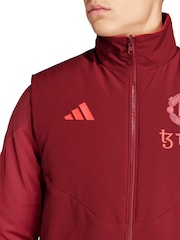 adidas Red Manchester United European Training Winterised Tracksuit - Image 3 of 5