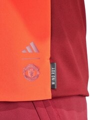 adidas Red Manchester United European Training Winterised Tracksuit - Image 4 of 5