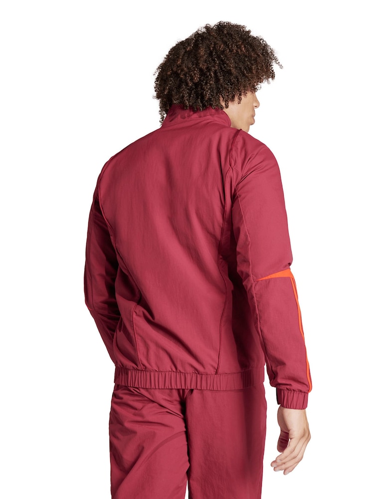 adidas Dark Red Manchester United European Training Presentation Jacket - Image 2 of 5