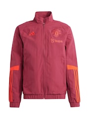 adidas Dark Red Manchester United European Training Presentation Jacket - Image 5 of 5