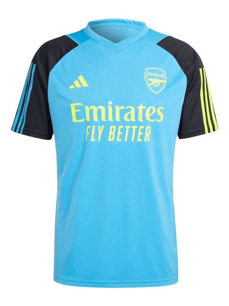 adidas Blue Arsenal Training Shirt - Image 2 of 3 adidas Blue Arsenal Training Shirt - Image 2 of 3