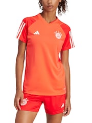 adidas Red FC Bayern Training Jersey Womens - Image 1 of 4