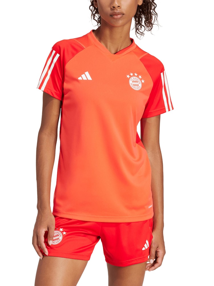adidas Red FC Bayern Training Jersey Womens - Image 1 of 4