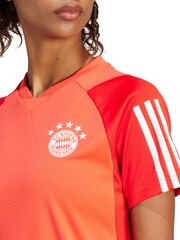 adidas Red FC Bayern Training Jersey Womens - Image 3 of 4