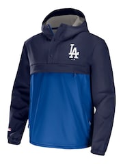 Fanatics Blue MLB Los Angeles Dodgers Midweight Overhead Jacket - Image 2 of 3