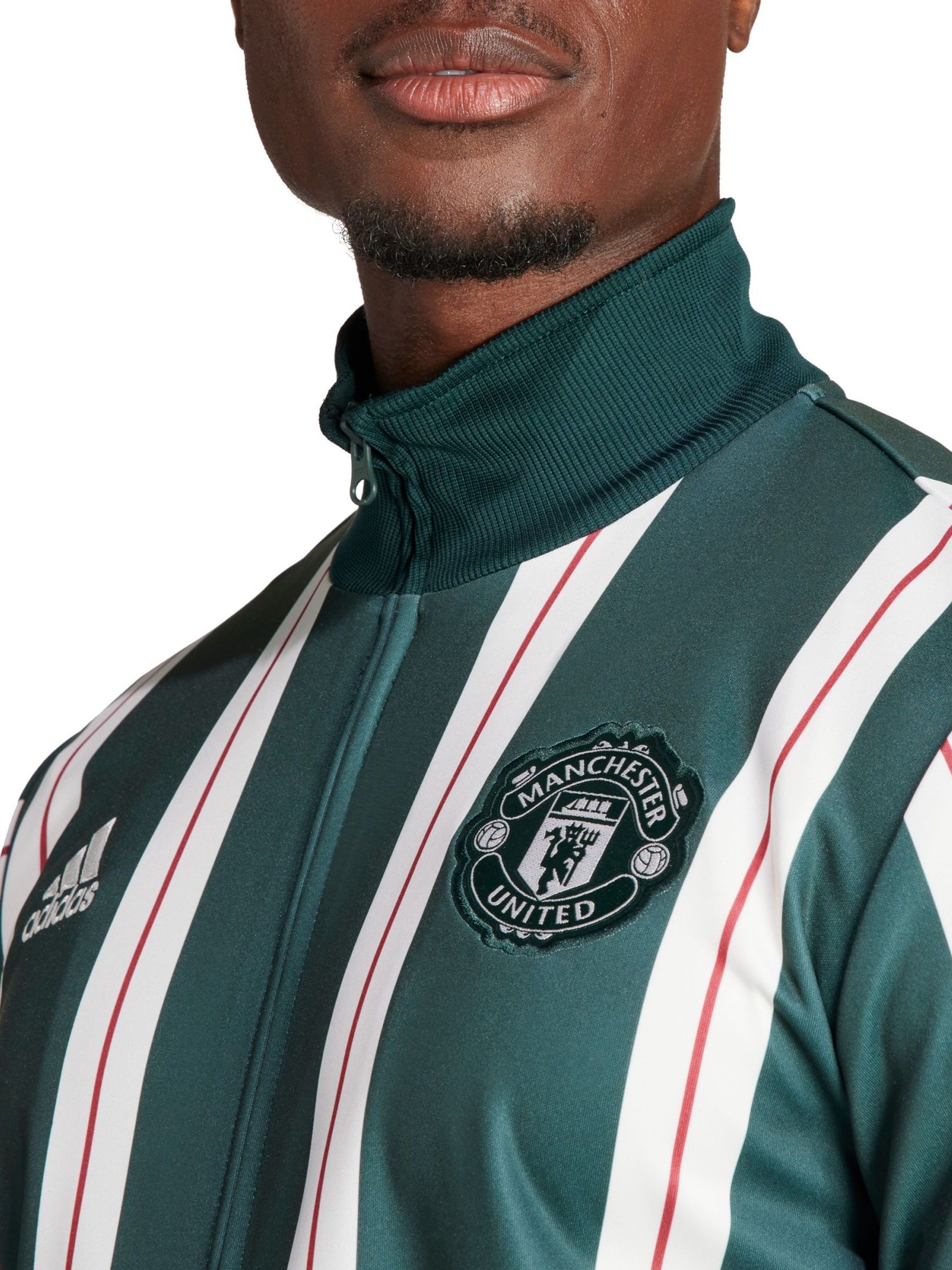Buy adidas Green Manchester United Lifestyler Track Top Coat Jacket from Next Luxembourg