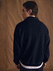 Lacoste Blue Double Faced Pique Sweatshirt - Image 3 of 7