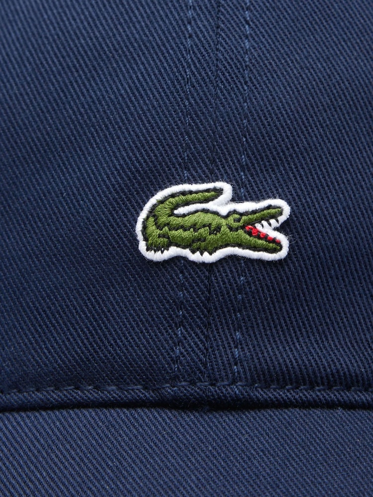 Lacoste Blue Core Essentials 100% Cotton Cap - Image 5 of 5