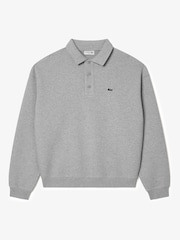 Lacoste Grey Double Faced Pique Sweatshirt - Image 7 of 8