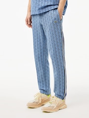 Lacoste Blue Monogram Tracksuit Bottoms - Image 1 of 8
