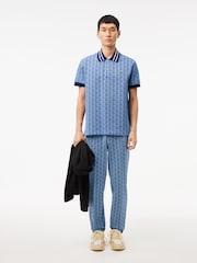 Lacoste Blue Monogram Tracksuit Bottoms - Image 2 of 8